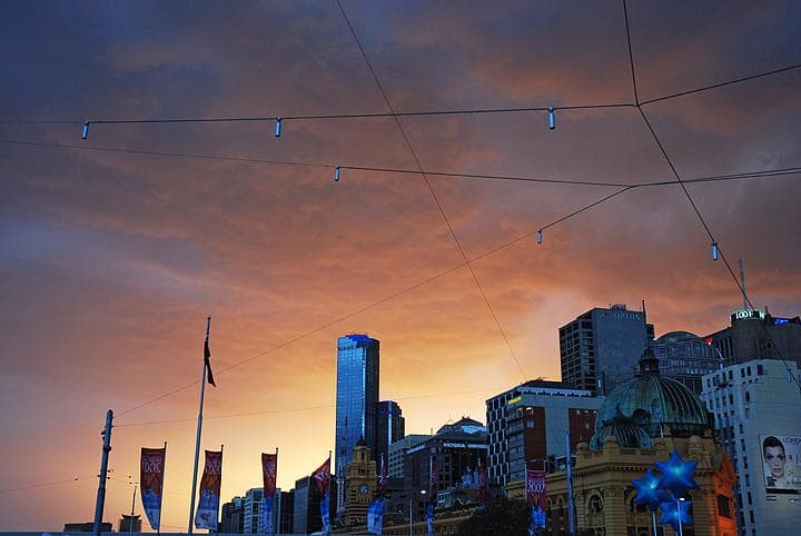 Melbourne al tramonto